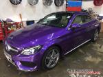Mercedes-Benz C250 Coupe Gloss Metallic Purple by Impressive Wrap 2016 года